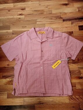 Round Two Men’s Short Sleeve Button-Up Shirt - Dusty Rose